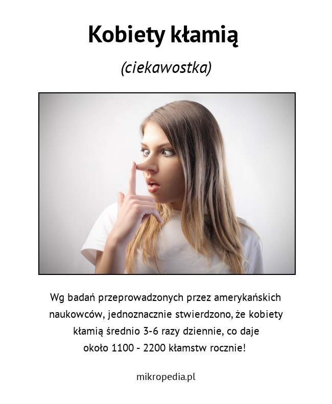 Kobiety kłamią